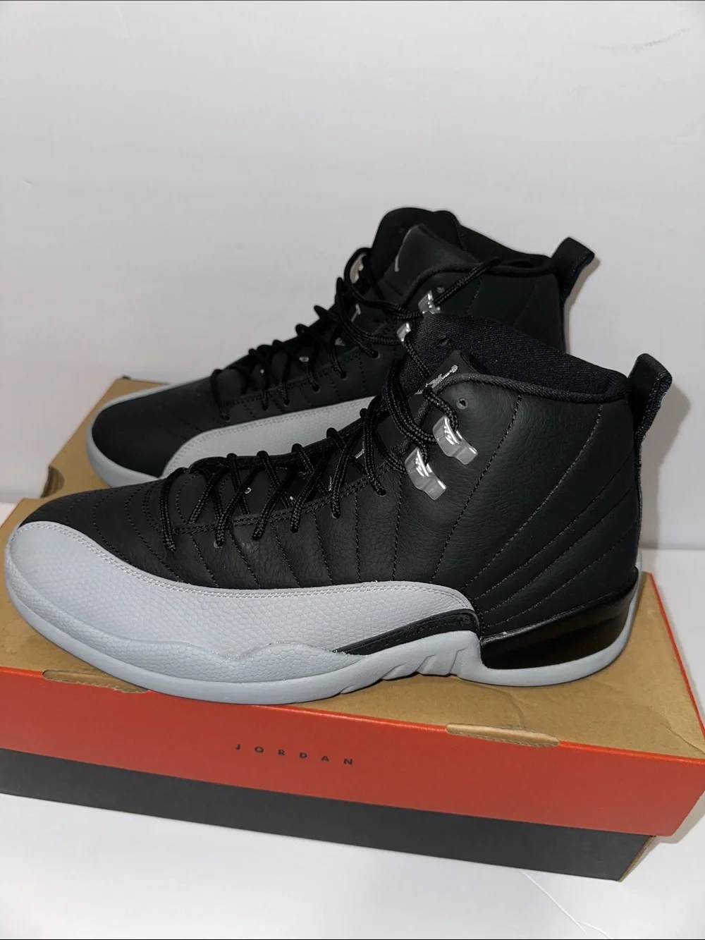 Jordan Men’s High-Top Sneakers in Black and Gray